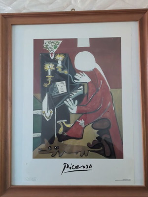 Frame with poster like new 46x55cm
