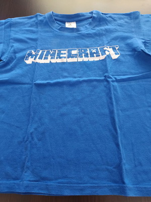 Παιδικό μπλουζάκι Minecraft, μπλε, μέγεθος 152 εκ.