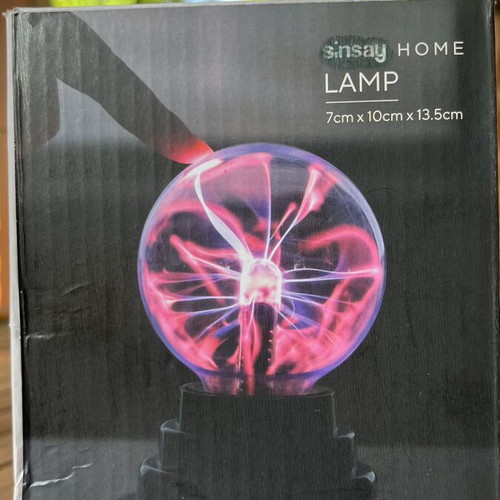 Plasma lamp new, table decor 7x10x13.5cm