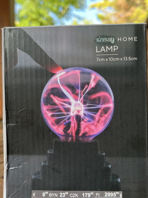Plasma lamp new, table decor 7x10x13.5cm