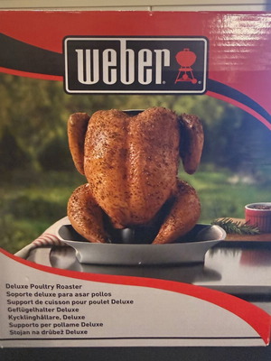 Βάση ψησίματος κοτόπουλου Weber Deluxe κεραμική καινούργια