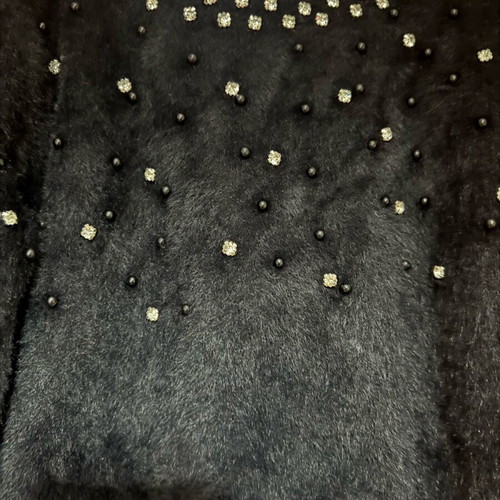 Pullover new with rhinestones, size S, black