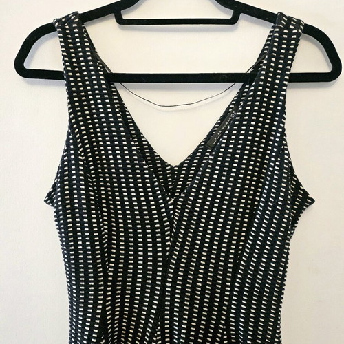 Zara elegant dress black and white like new, size M