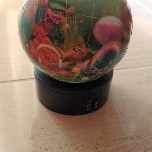 3D Puzzle Trolls Sphere with LED like new