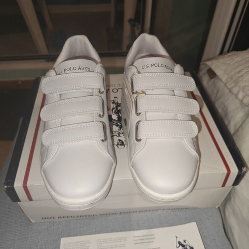 U.S. Polo Assn. Unisex White Athletic Shoes New