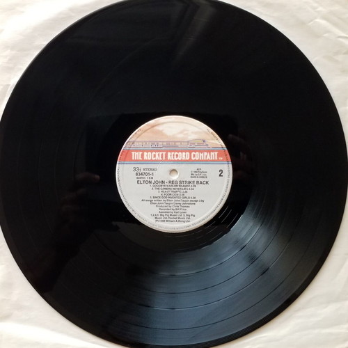 Elton John Reg Strikes Back vinyl LP album