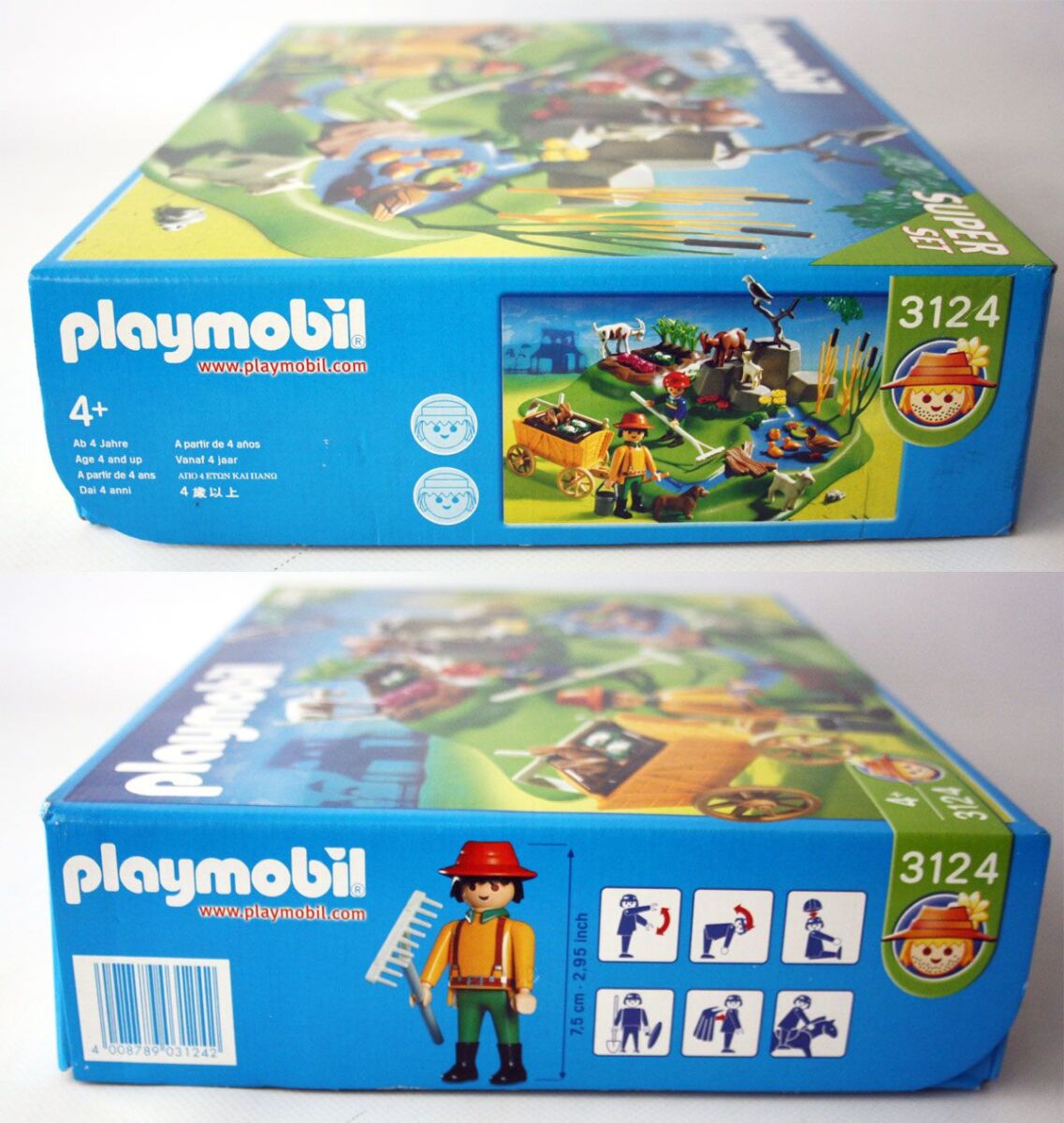 即決！新品 PLAYMOBIL プレイモービル 3124 スーパーセット 農家