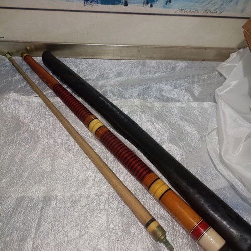 Vintage Billiard Cue Used, Breakable and Screw Type
