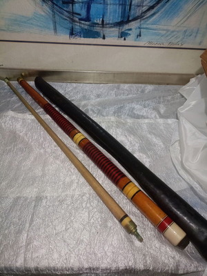 Vintage Billiard Cue Used, Breakable and Screw Type