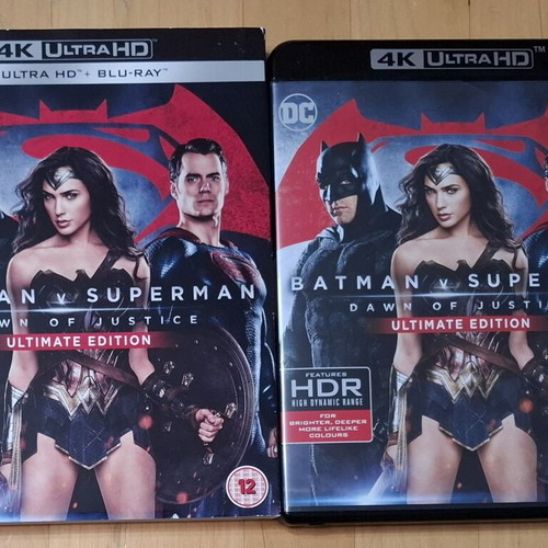 Batman v Superman Dawn of Justice Ultimate Edition 4K Blu-Ray like new