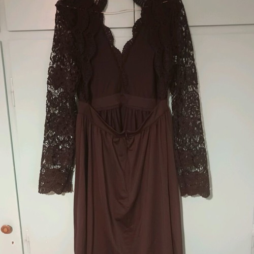 strapless open back dress Louxury black lace tiered cocktail dress – The Frockery main image 1