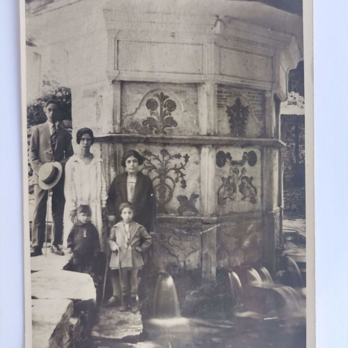 Photographic postcard Pilio - Makrinitsa - moment 1925 used