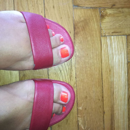 Camper leather shoes size 39 like new, red