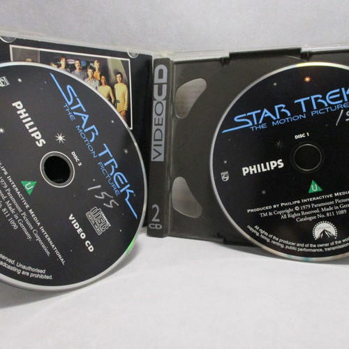 Star Trek The Motion Picture VCD used, rare edition on 2 VCDs