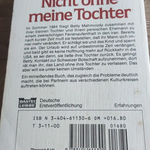 Nicht ohne meine Tochter book like new, German