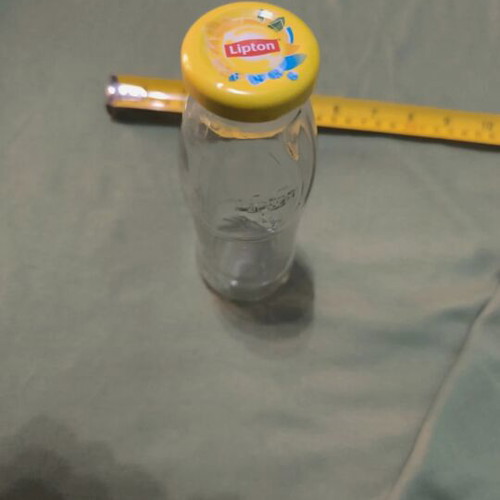 Lipton decorative glass bottle like new with cap