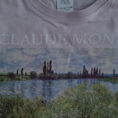 Zara long-sleeve shirt used, lilac, size 10 years