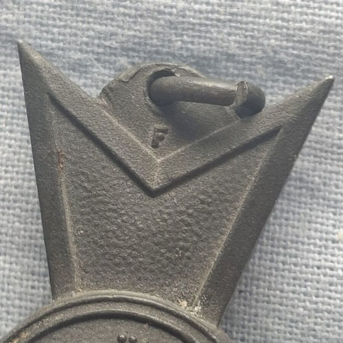 German Iron Cross War Aid Medal WWI, maker's mark F