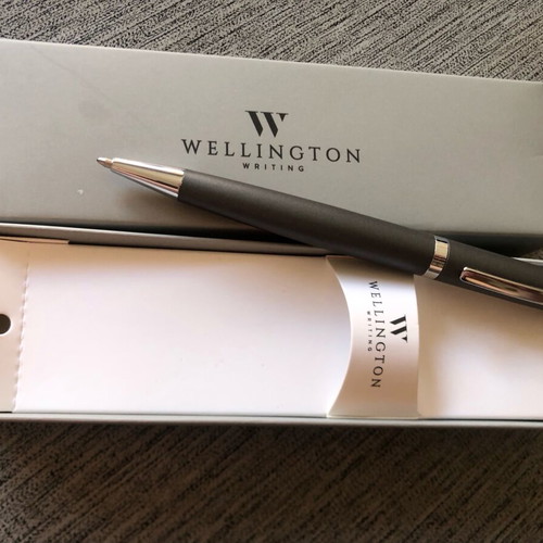 Wellington Toledo ballpoint pen new, grey metal body