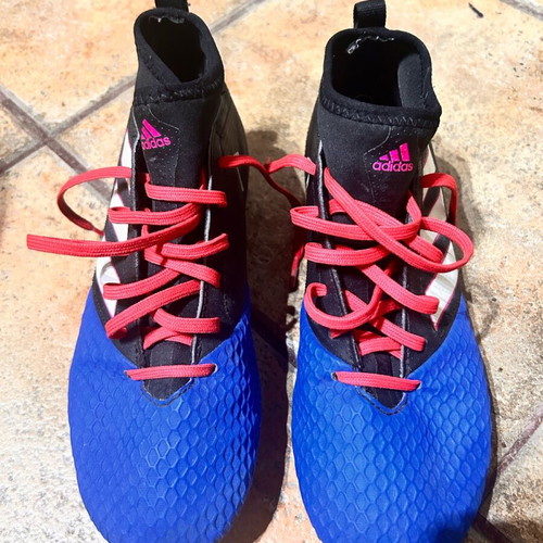 Adidas X football boots like new, size 38, blue with red laces