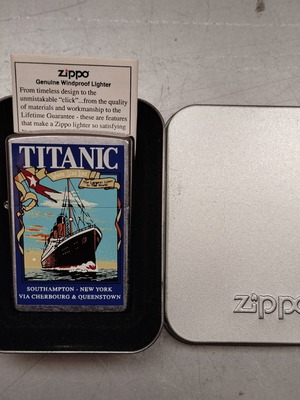 Zippo Titanic White Star Line lighter vintage new with box