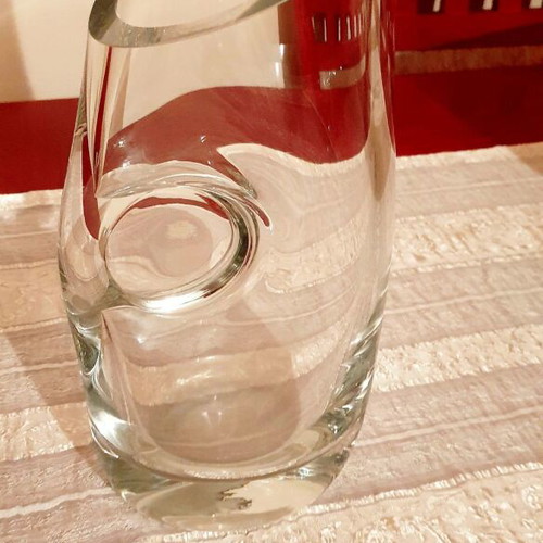 Krosno Poland handmade glass vase like new