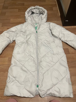 Save The Duck womens parka jacket used, size M, white