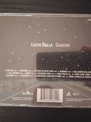 Lucio Dalla Canzoni CD μεταχειρισμένο, pop μουσική