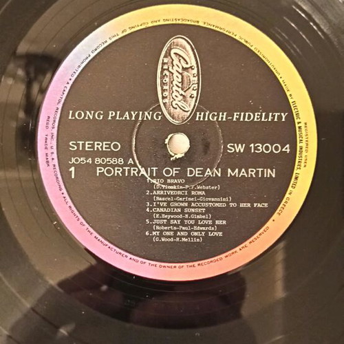 Dean Martin Portrait Of Dean Martin (Vol. 4) vinyl used