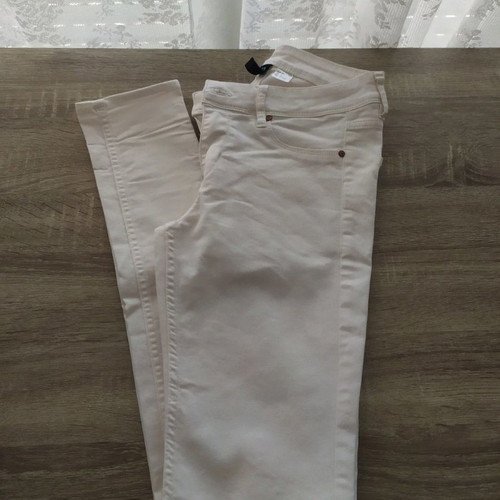 H&M White Elastic Women's Jeans used, size EUR 36