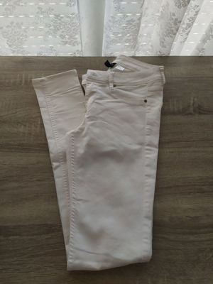 H&M White Elastic Women's Jeans used, size EUR 36