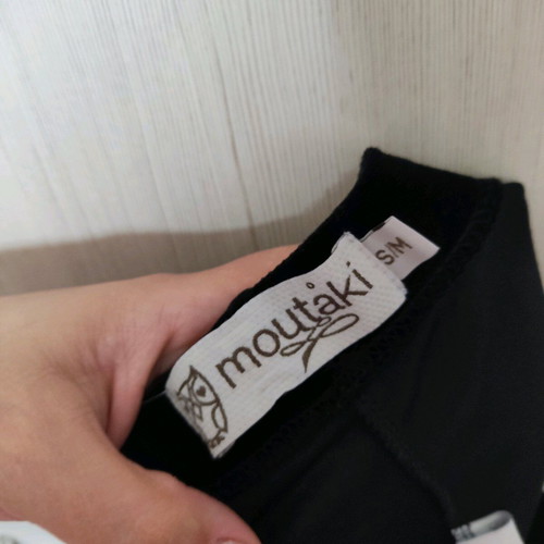 Moutaki black velvet texture pants like new, size S/M