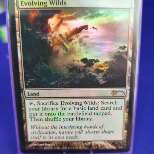 Magic the Gathering Evolving Wilds foil card like new