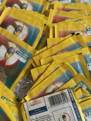 Fifa 2002 World Cup Panini stickers pack of 25 new