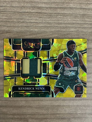 2025-26 Panini Select Euroleague Basketball Kendrick Nunn Gold Ice Patch
