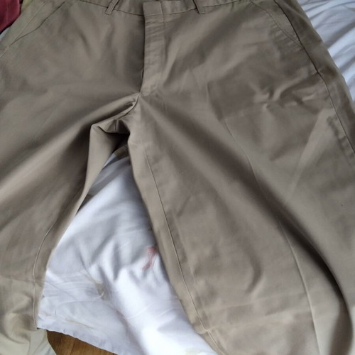 Men's fabric pants size XXL like new, black and beige, set of 3