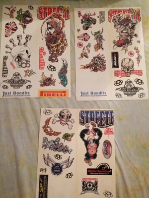 Collectible vinyl stickers inspired by Hot Rod and Kustom Kulture