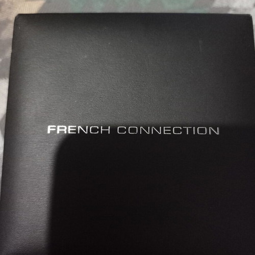 French Connection wristwatch women's new with rhinestones, black