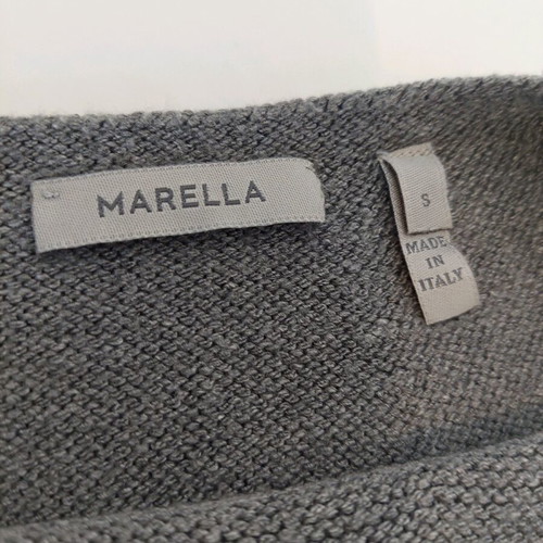 Marella knitted women's sweater small grey like new