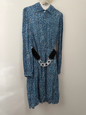 Billy Sabbado dress with detachable belt, like new, blue