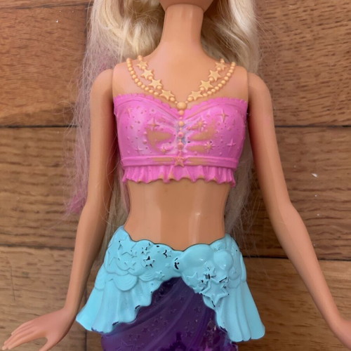 Barbie mermaid used with blinking lights