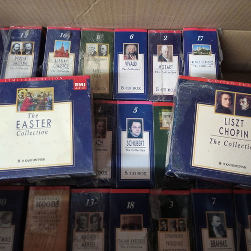 Classical music CDs new, pack of 130 in 26 sets of five