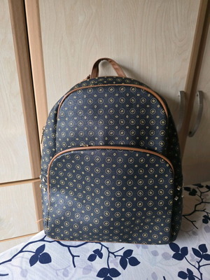Brown backpack like new 35×33 cm