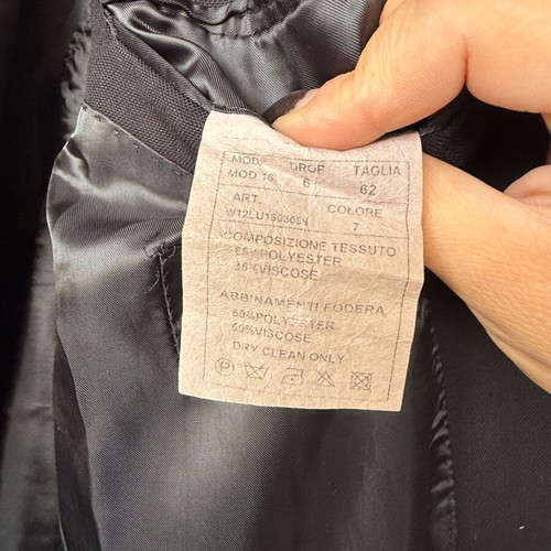Men's black jacket size 62 like new