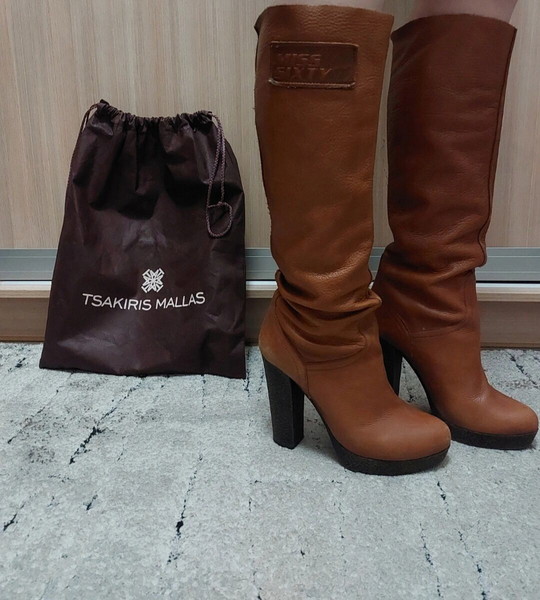Miss Sixty High-Heel Leather Boots