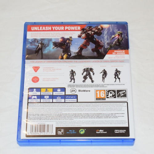 Anthem PS4 game