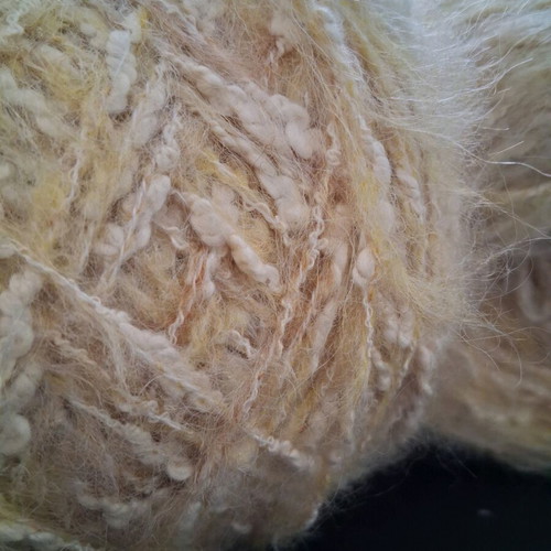 Knitting yarn like new, 500 g, 80% wool mohair cream beige