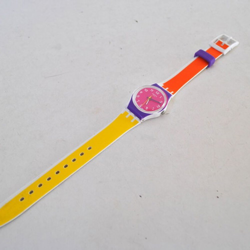 Swatch Sun Through (LW165) vintage wristwatch used, colorful design