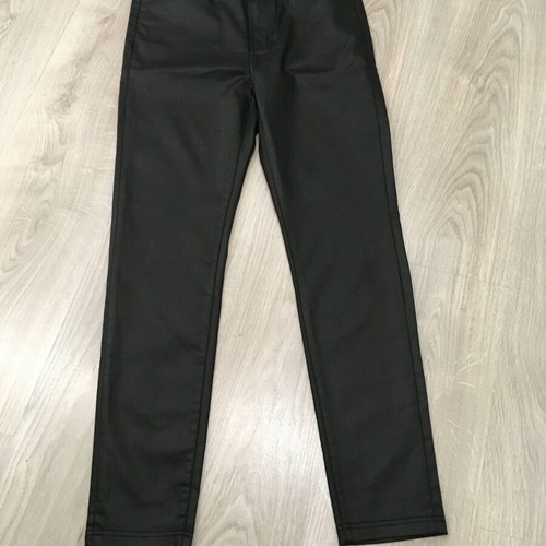 The Kooples leather-effect slim jeans new, black