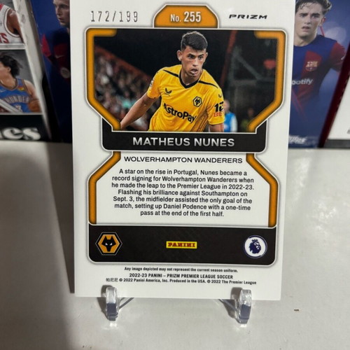 Panini Prizm Soccer Matheus Nunes /199 numbered new
